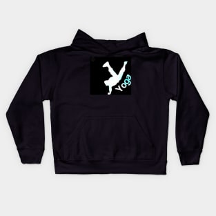 Handstand yoga challenge Kids Hoodie